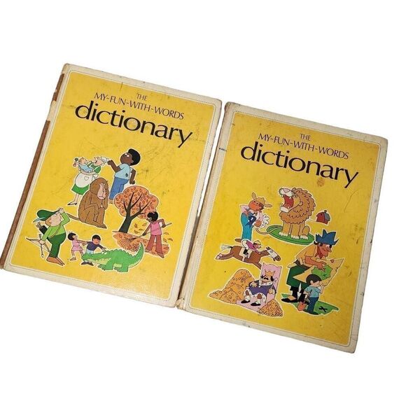 Vintage Children's Books, 70s "The My Fun With Words Dictionary", Vols A-K & L-Z - Picture 1 of 13